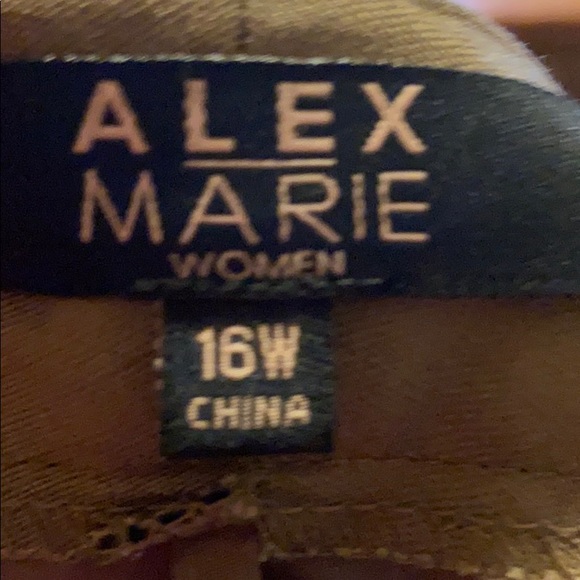 NWT Alex Marie lined linen pants. 16w - Picture 4 of 6